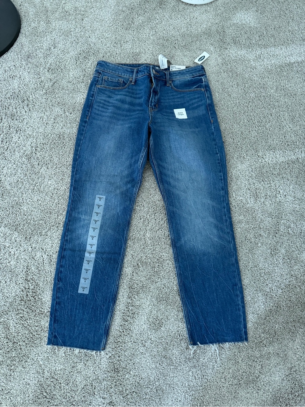 Old Navy Women's Straight Leg Jeans - Blue Wash